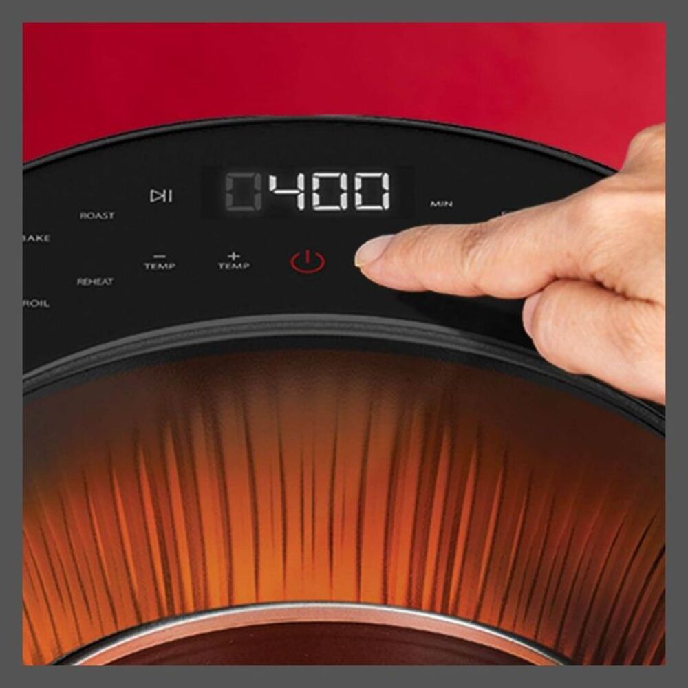Open Box - PowerXL -  5.3QT Air Fryer 360 Supercharged Hot Windo Black - Picture 2 of 7